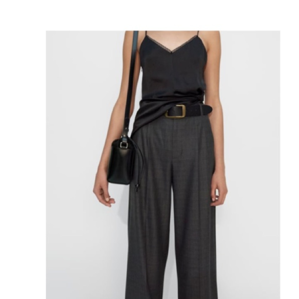 Zara black silky tank top
